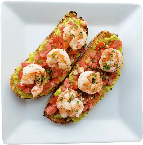 bruschetta camarones